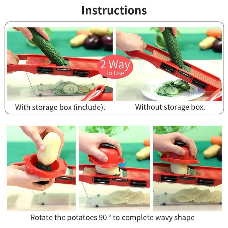 Cortador De Vegetais Multifuncional P/ Cozinha