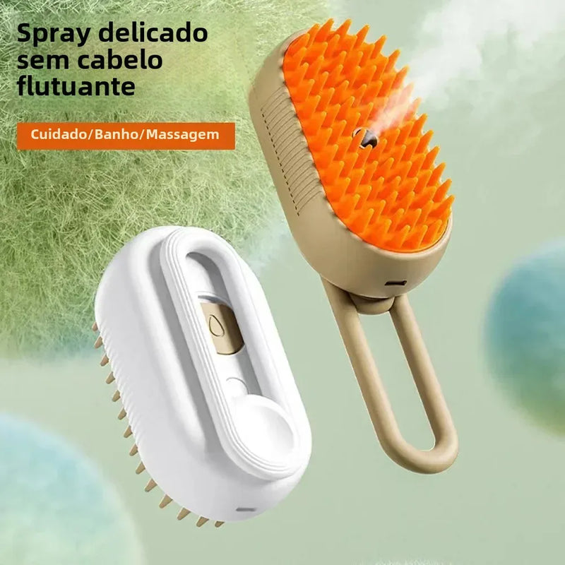 Escova a Vapor Massageadora P/ Pets