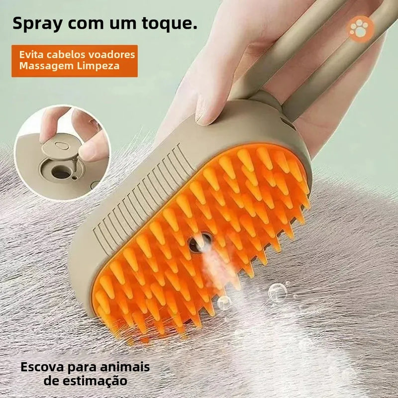 Escova a Vapor Massageadora P/ Pets