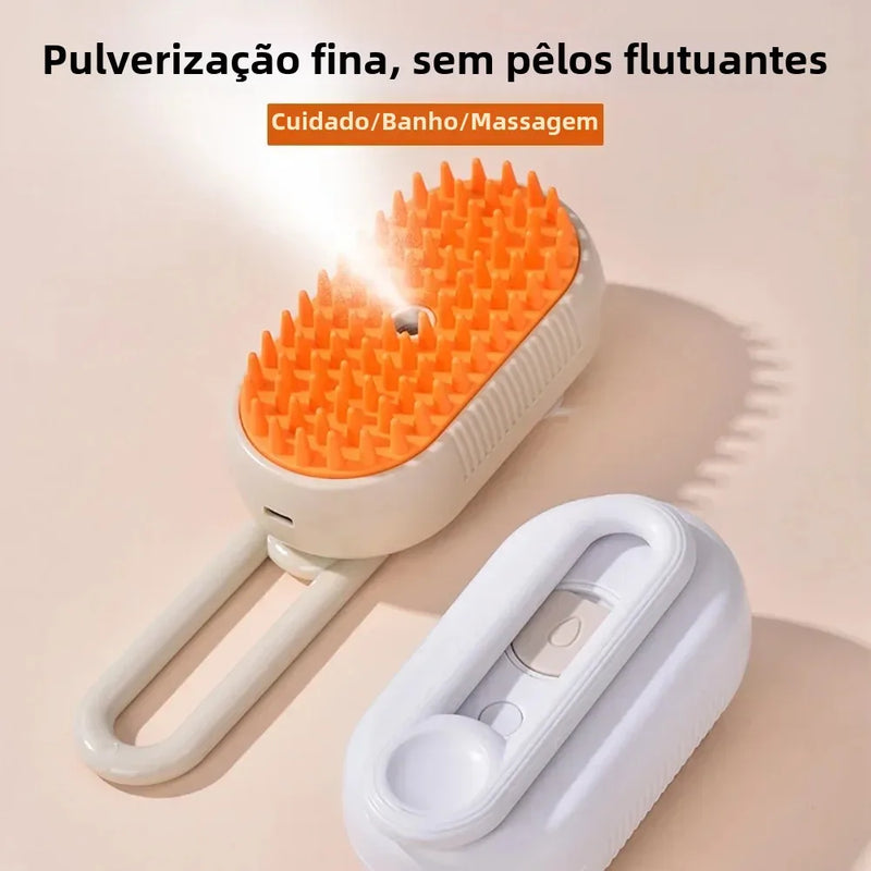 Escova a Vapor Massageadora P/ Pets