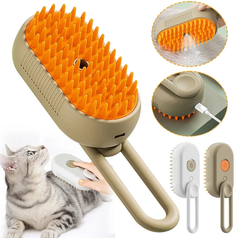 Escova a Vapor Massageadora P/ Pets