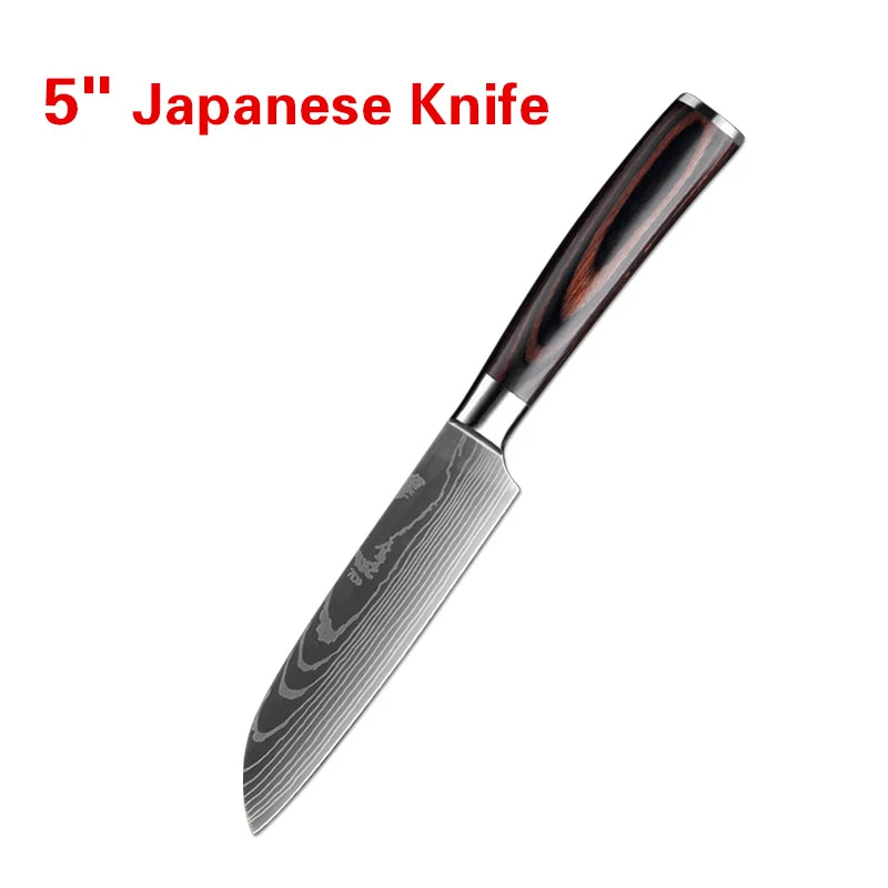 Faca Damascus Japonesa Premium P/ Cozinha